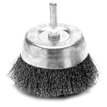 PERFORMANCE TOOL 3 In Cup Wire Brush - Fine Brush-Cup Wire, W1213 W1213